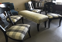 chair and bench 