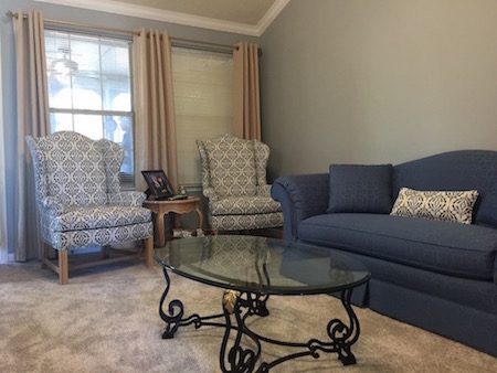 living room after