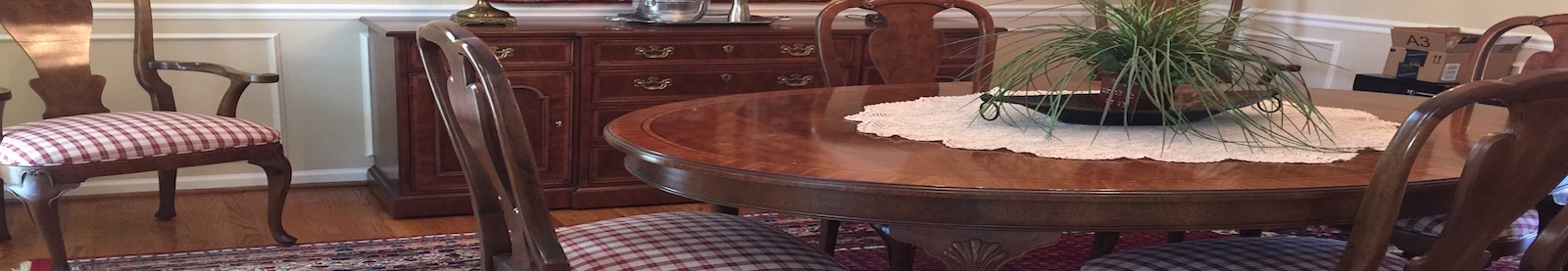dining room table and chairs