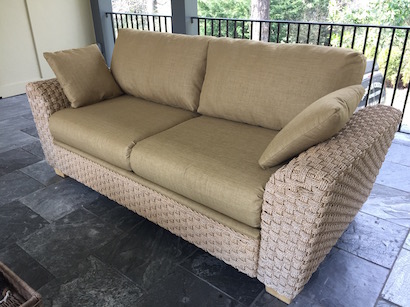 upholstered sofa patio furniture