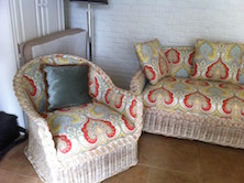 outdoor furniture reupholstered