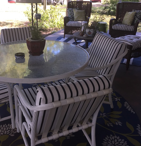 upholstered furniture and window treatment