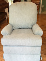 upholstered recliner chair