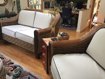 wicker sofa set